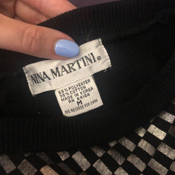 Vintage Nina Martini Sweater - Picture 2 of 2
